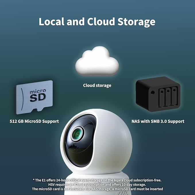 Aqara 2K Indoor Security Camera E1, Pan & Tilt, HomeKit Secure Video Indoor - Image 5