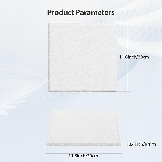 Amantech 12 Pack Acoustic Panels Self Adhesive Sound Proof Foam, High Density - Image 6