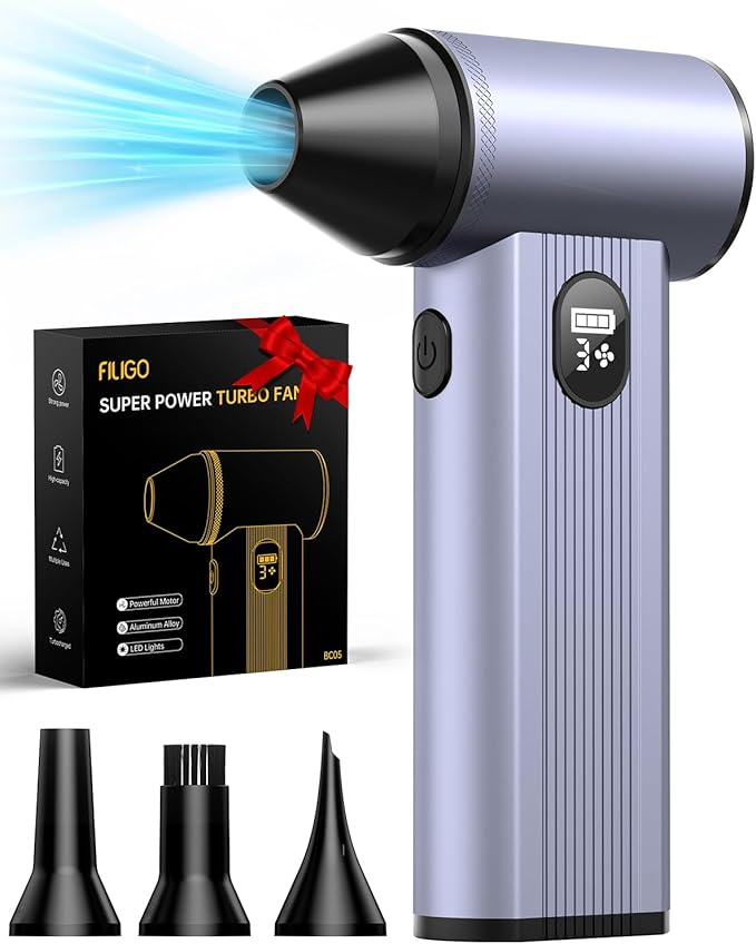 Compressed Air Duster with150, 000RPM Brushless Motor, 8000mAh Battery by Unknown