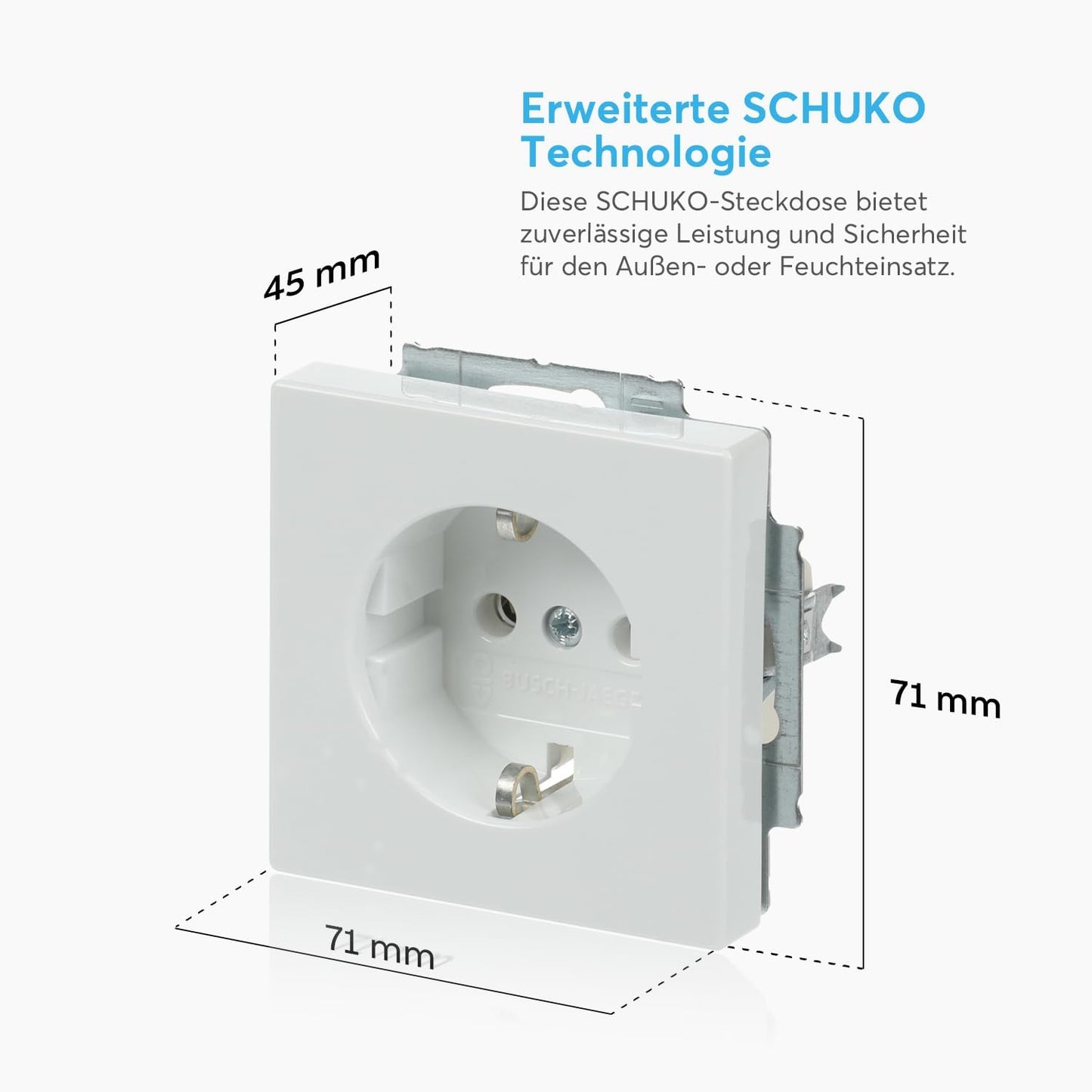 Busch-Jaeger 20EUC-84 Schuko Socket Insert
