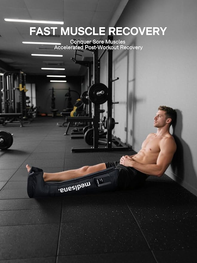 Medisana Leg Compression Massager, Cordless Rechargeable Air Pressure Boot - Image 3