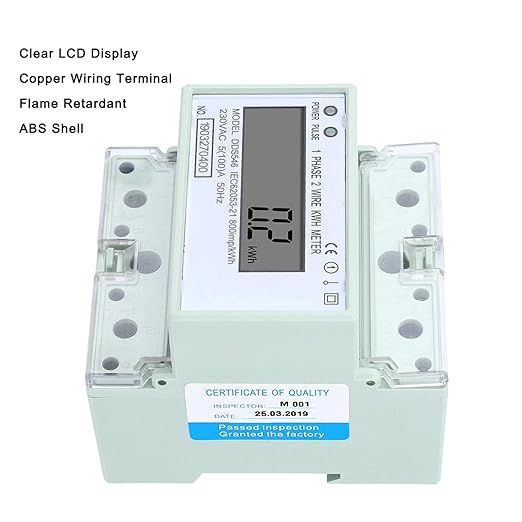 ANKROYU DDS546 Single Phase Energy Meter, Rail Digital Electric Consumption - Image 3