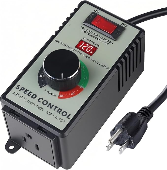 Cdmall AC Motor Speed Controller 120V 15A Max by CDMALL