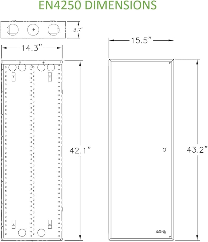 On-Q 42" Structured Media Enclosure - Image 2