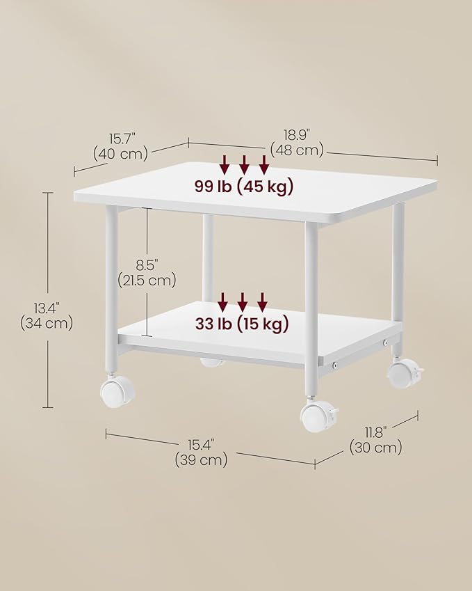 VASAGLE Heavy-Duty Printer Stand - Image 5