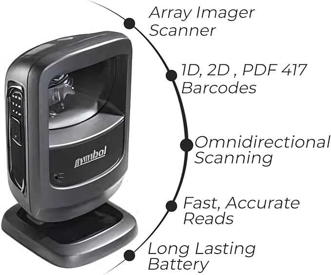Zebra DS9208 Hands-Free Barcode Scanner Bundle - Image 5