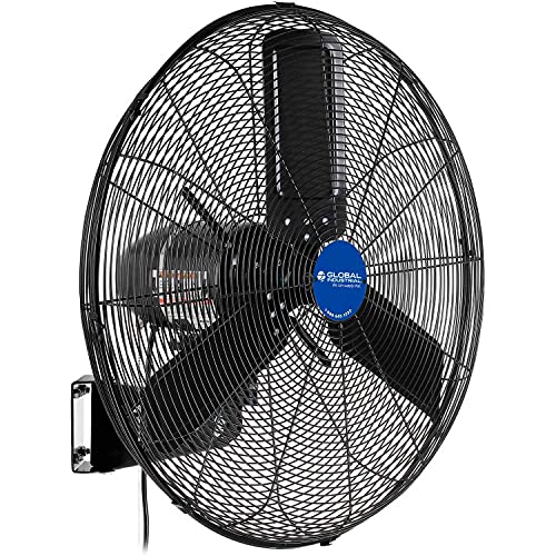 Global Industrial 24" Outdoor-Rated Oscillating Wall-Mount Fan, 2 Speeds - Image 6