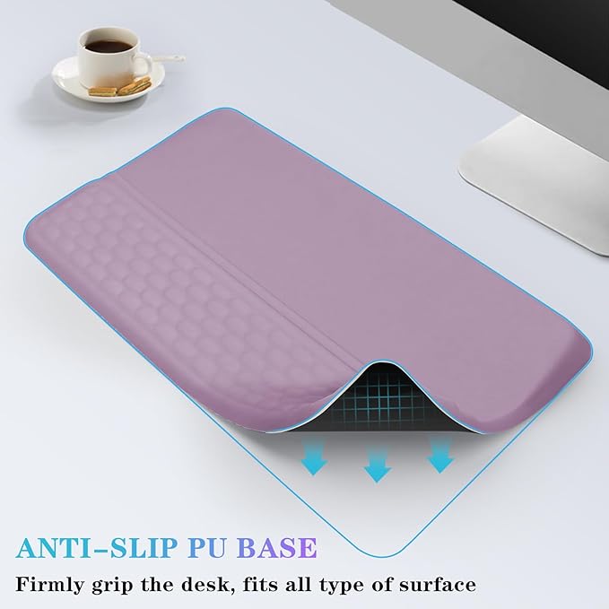 Computer Keyboard Stand with Wrist Rest, Ergonomic Tilted Keyboard Holder - Image 5