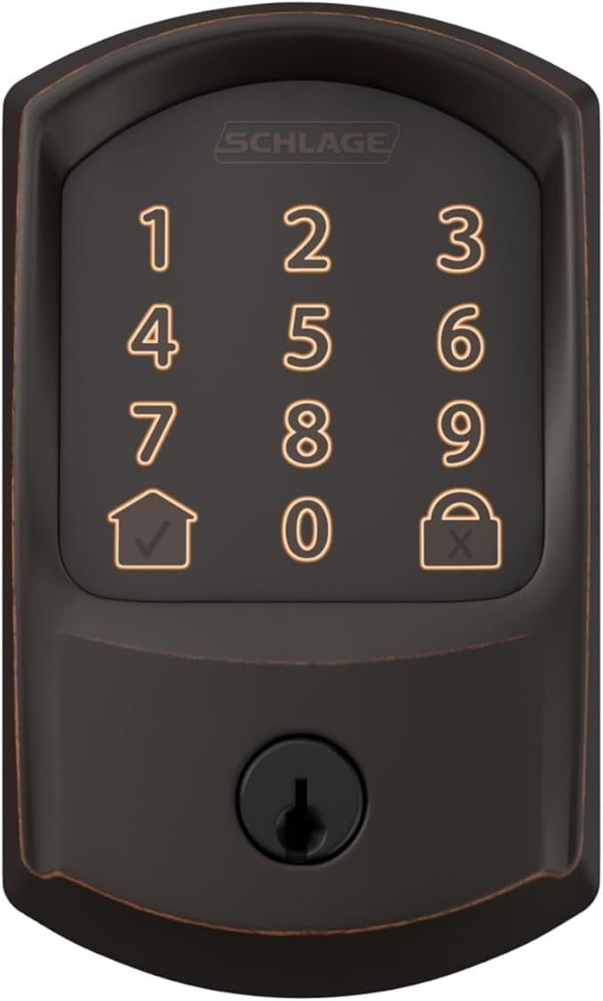 SCHLAGE BE489WB GRW 716 Encode WiFi Deadbolt Smart Lock, Keyless Entry - Image 4