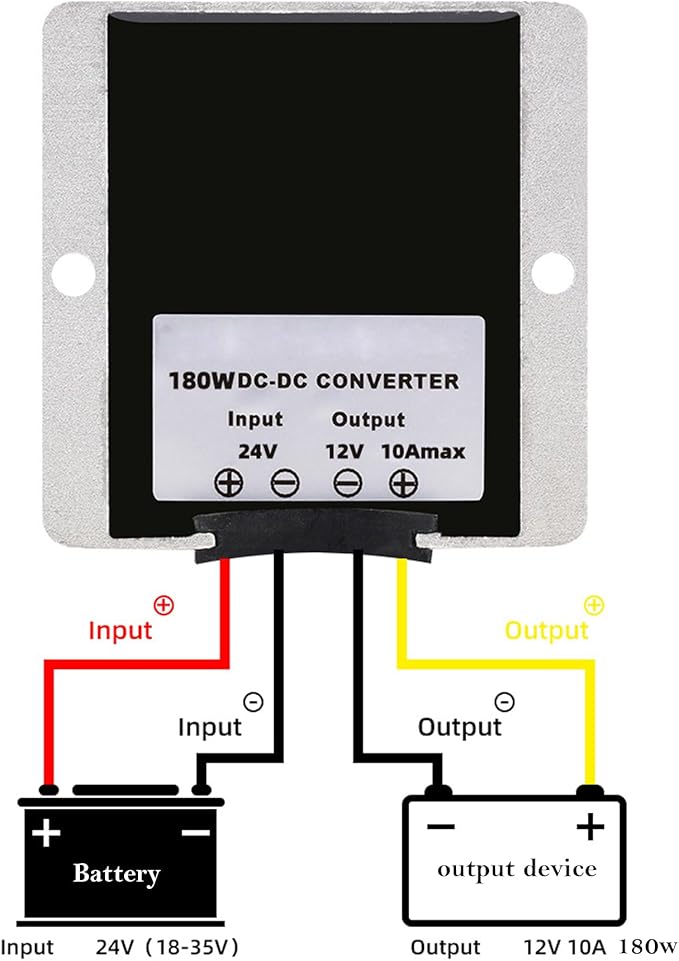 MGGi DC Converter Regulator DC 24V Step Down DC 12V 15A 180W, Waterproof - Image 4