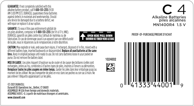 Duracell Coppertop C Batteries, C Battery - Image 2