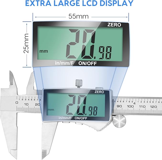 Digital Caliper, 6 Inch Caliper Tool - Image 3
