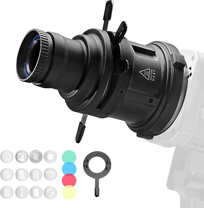 Alluneitter S-80 Bowens Mount Optical Conical Snoot Spotlight Kit. Adjustable by Alluneitter
