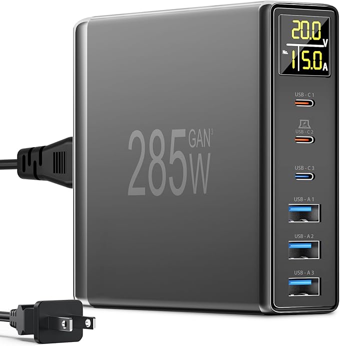 YSYFAD 6 Port USB C Charging Station by YSYFAD