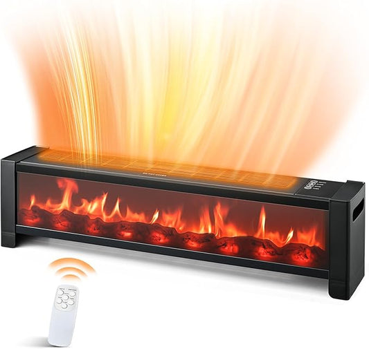 Air Choice 33” Baseboard Heater, 1500W Fireplace Heater by AirChoice