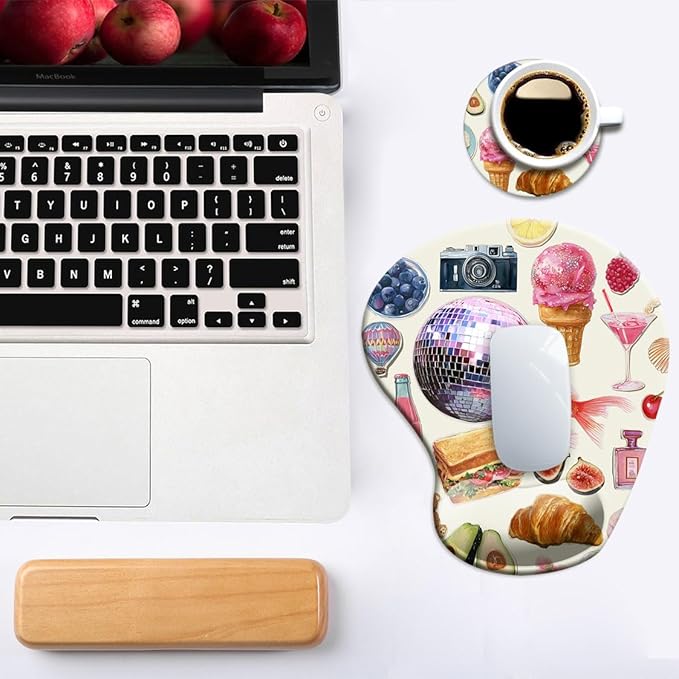 Ergonomic Mouse Pad with Wrist Support, Mouse Pad with Wrist Rest and Coaster - Image 6