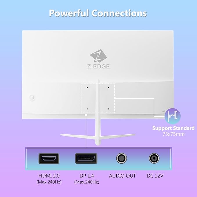 Z-Edge 24 inch 240Hz 165Hz Gaming Monitor, FHD 1080p, MPRT 1ms, IPS Monitor - Image 9