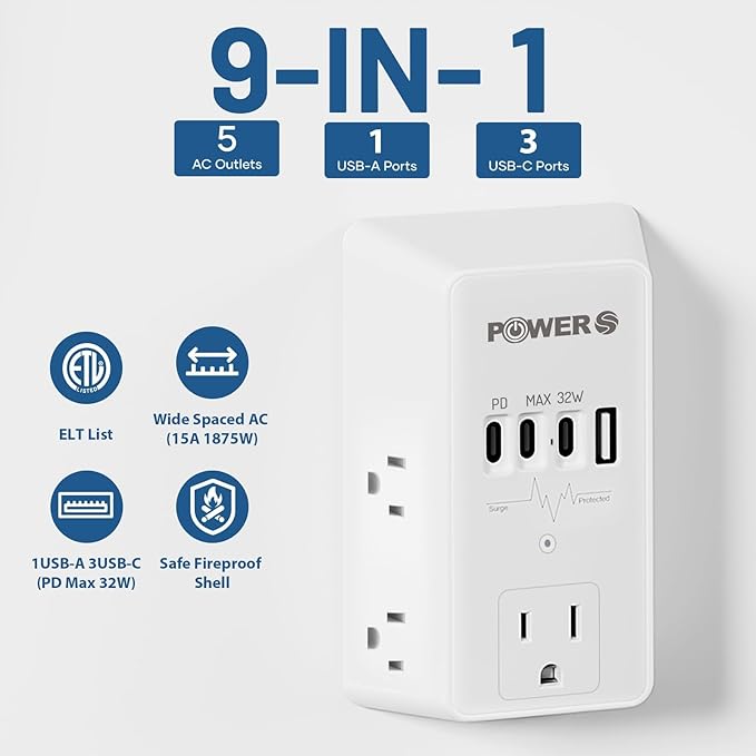 20W PD Fast Charging Wall Outlet - Image 3