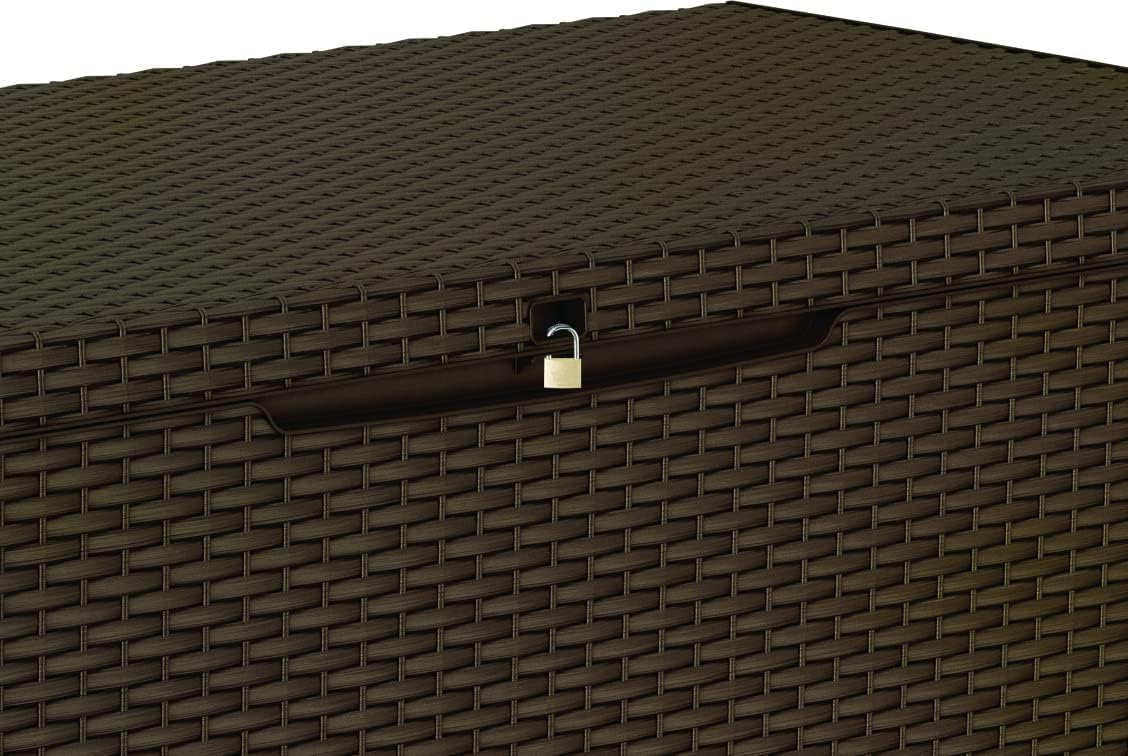 keter capri – outdoor storage chest, capacity 305l, side view