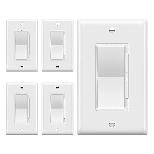 TOPGREENER Dimmer Light Switch, LED Slide Dimmer Switch, by TOPGREENER