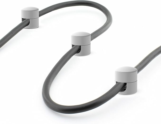 ICONIT Cable Anchors for Desk Organization White | Premium Aluminum Cord - Image 8
