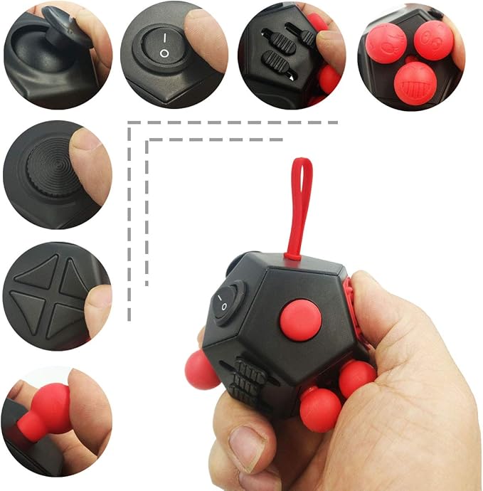 Fidget Dodecagon –12-Side Fidget Toys Cube Relieves Stress and Anxiety Anti - Image 7