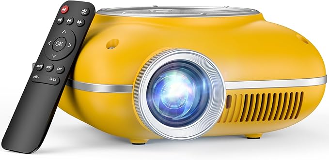 HOMPOW Mini Projector with Two -Way Bluetooth, Portable Projector by HOMPOW
