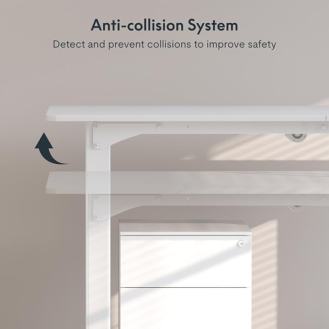 SANODESK 4-Leg Standing Desk, Electric Height Adjustable Desk - Image 7
