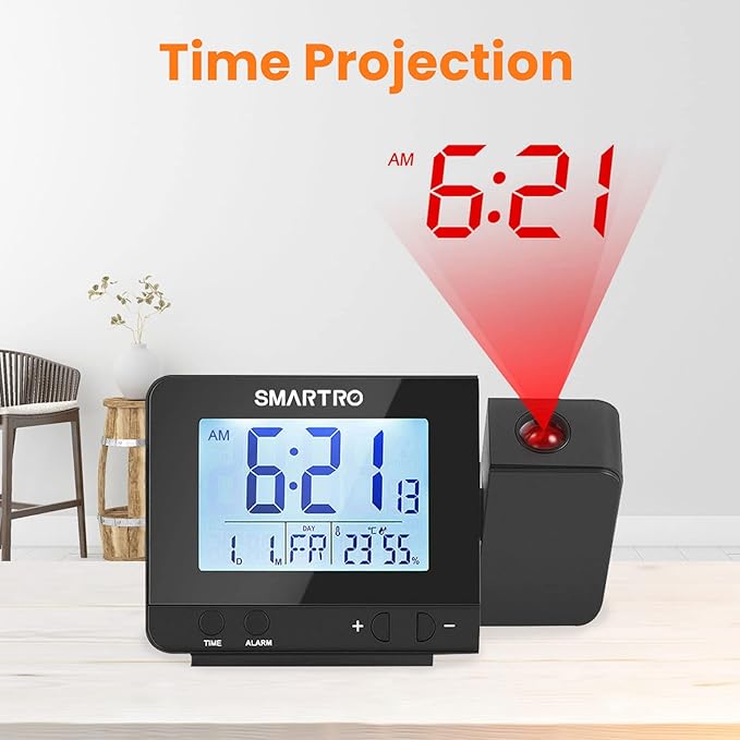 SMARTRO Digital Projection Alarm Clock - Image 3
