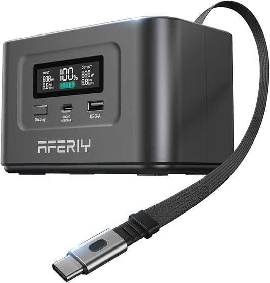 AFERIY 31000mAh Power Bank Station, 100W PD3.0 Laptop Portable Charger by AFERIY