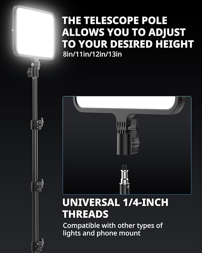 UBeesize LED Video Light Kit, Photography Lighting, Podcast Lighting - Image 6