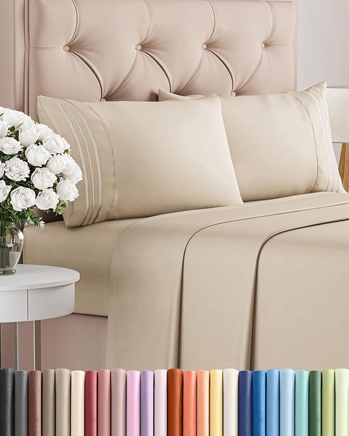 Queen Size 4 Piece Sheet Set by CGKUnlimited
