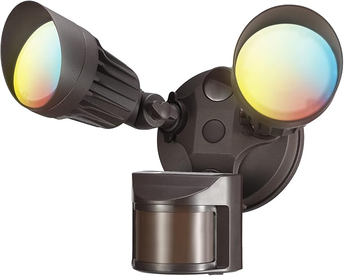 LEONLITE 3CCT LED Security Light, Motion Sensor Outdoor Lights, Dusk to Dawn by LEONLITE