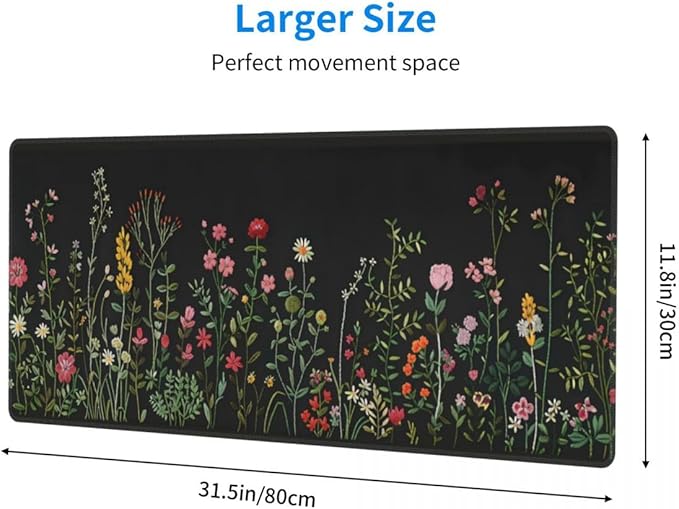 CANFLASHION Desk Pad, Office Desk Mat 31.5"×11.8" Large Gaming Mouse Pad - Image 2