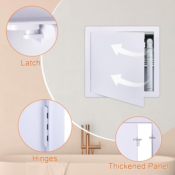 Suteck Plastic Access Panel for Drywall Ceiling 14 x 14 Inch Reinforced - Image 5