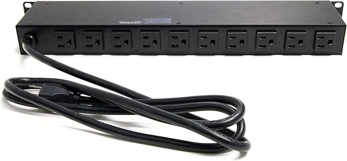 StarTech.com 16 Outlet Horizontal 1U Rack Mount PDU Power Strip - Image 3