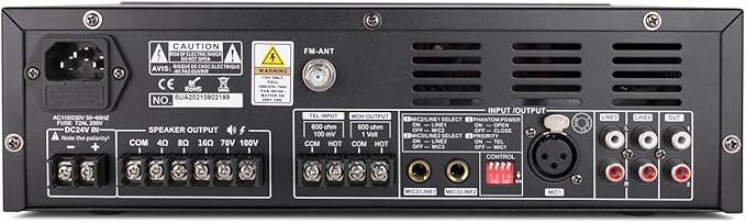 Pure Resonance Audio MA120BT 120W 7-Channel Bluetooth Mixer Amplifier - Image 4