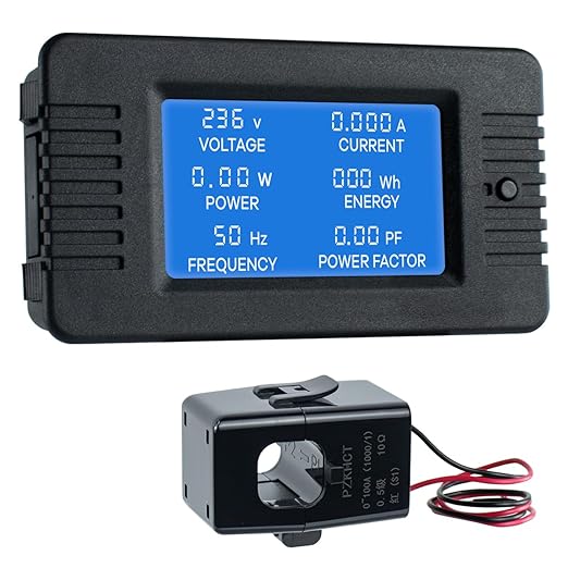 AC 80-260V 100A Multi-Function Power Monitor LCD Digital Display Voltage by Hosyond