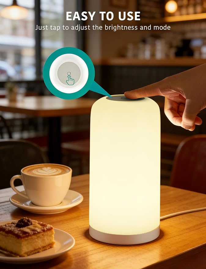 DAYBETTER BGRIC Smart Bedside Lamps, Touch Lamps - Image 7