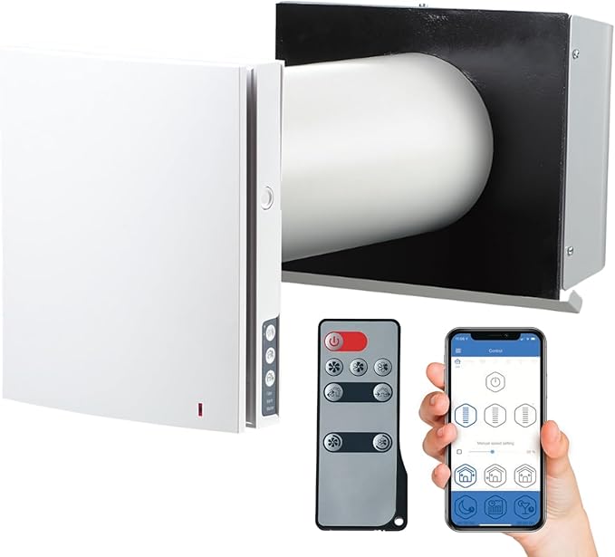 VENTS-US TwinFresh Expert RW1-85-2 V.2 Ductless Through the Wall Ventilation Fan by VENTS-US