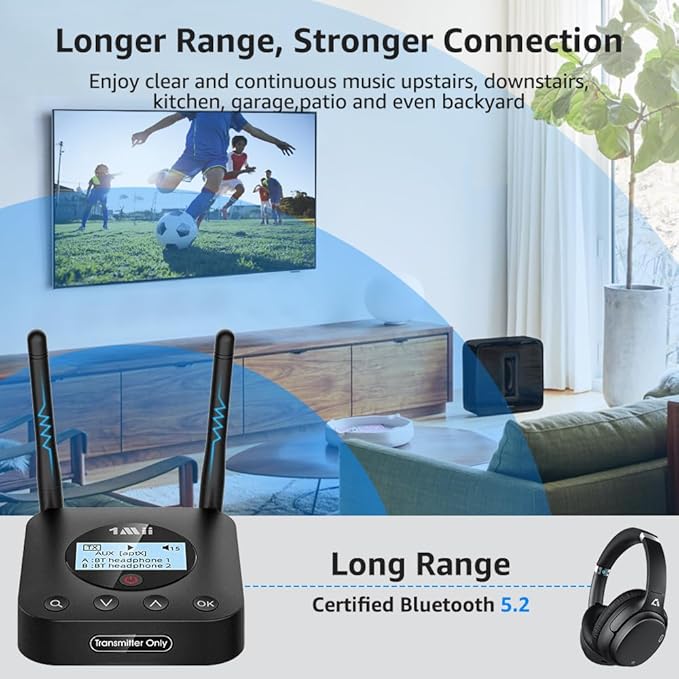 1Mii B06TX+ Long Range Bluetooth 5.2 Transmitter - Image 3
