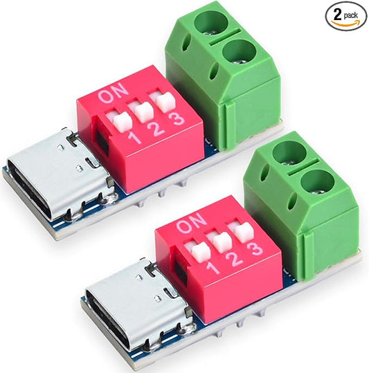 Seloky 2PCS USB-C PD/QC Fast Charge Trigger Module & Decoy Board by Seloky