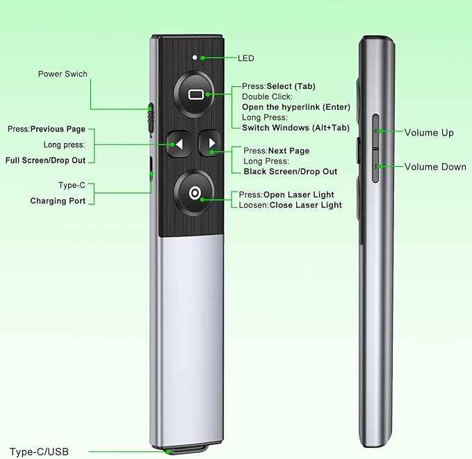 Presentation Clicker Wireless Presenter Remote - Image 7