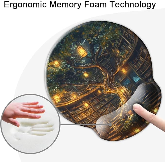 Ergonomic Mouse Pad with Wrist Support, Mouse Pad with Wrist Rest, Relieve - Image 4