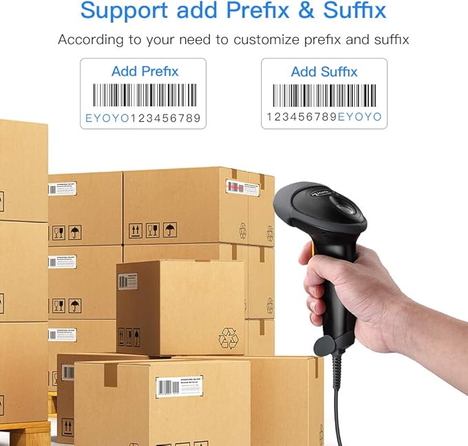 Eyoyo EYH2 Handheld USB 2D Barcode Scanner, Wired Automatic QR Code Scanner - Image 8
