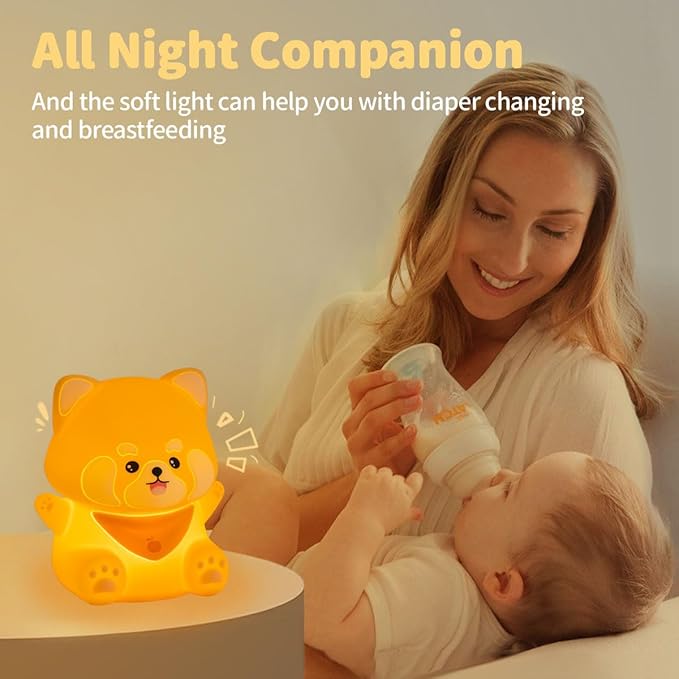 Rytinazzz Red Panda Night Light, 50-Hour Battery & Pat Control, Squishy - Image 6