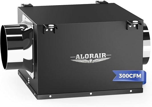 ALORAIR 6 Inch Inline Bathroom Exhaust Fan, 300 CFM Ultra Quiet Ventilation Fan by ALORAIRSOLUTIONSINC0J0DC