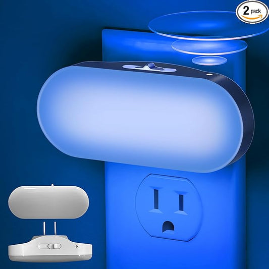 DORESshop Blue Night Light, Auto On/Off, 0-100 LM Adjustable Brightness by DORESshop