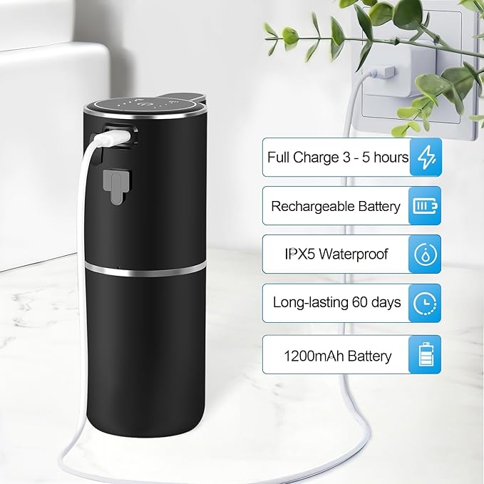 Automatic Liquid Soap Dispenser, 4 Level Adjustable Liquid Dispenser, - Image 6