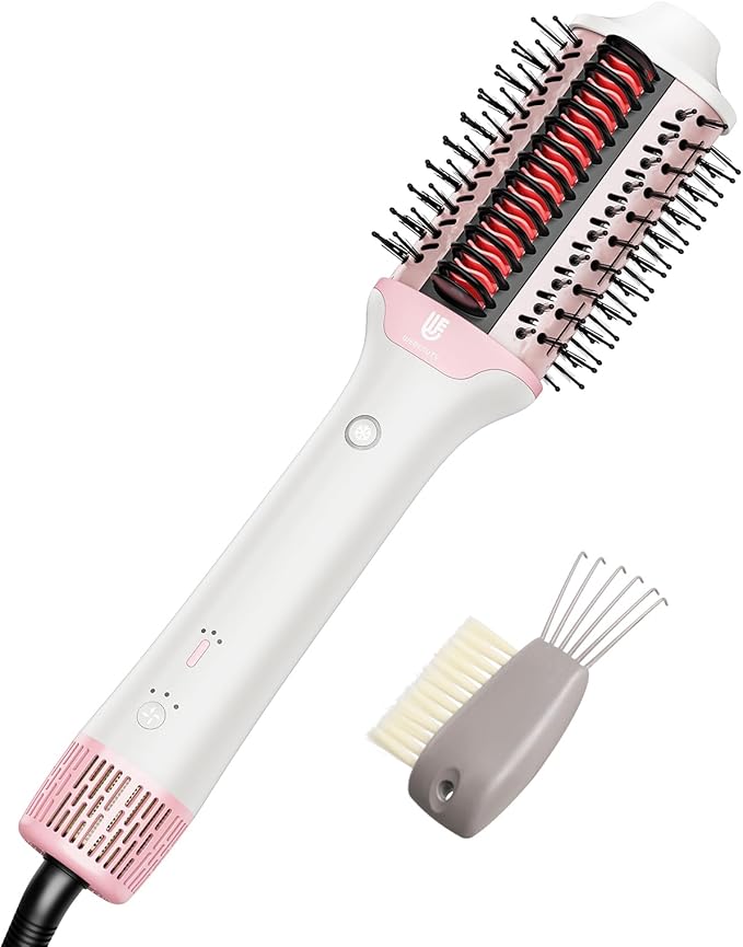 2-in-1 Blow Dryer Brush & Hair Straightener, Ionic & Ceramic Thermal Brush - Image 8